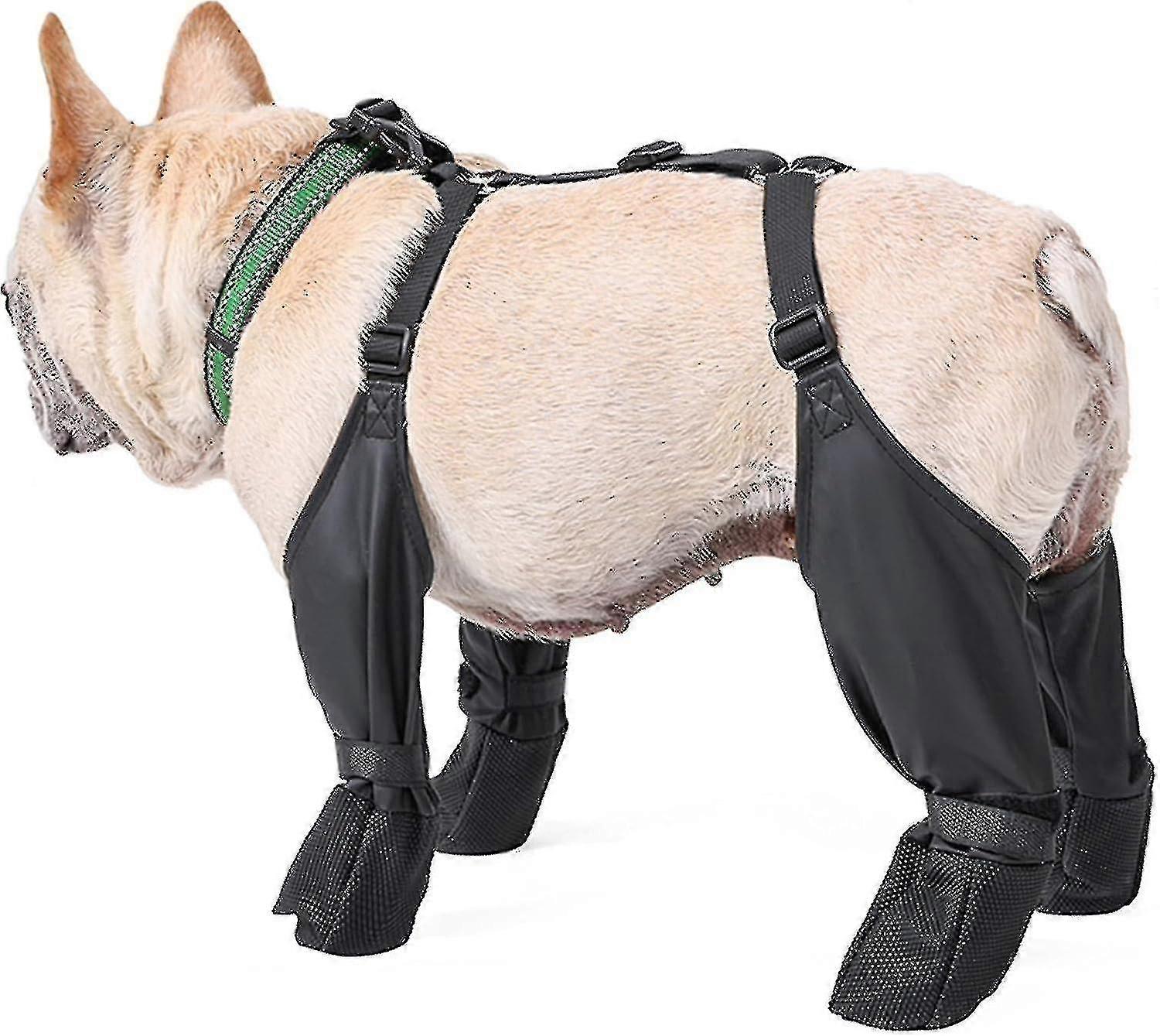Botas de Inverno para Cães Antiderrapantes, Botas para Cães à Prova d'Água com Alça Auxiliar, Sapatos para Cães com Sola de Borracha Robusta, Botas de Caminhada Anti-Queda para Cães