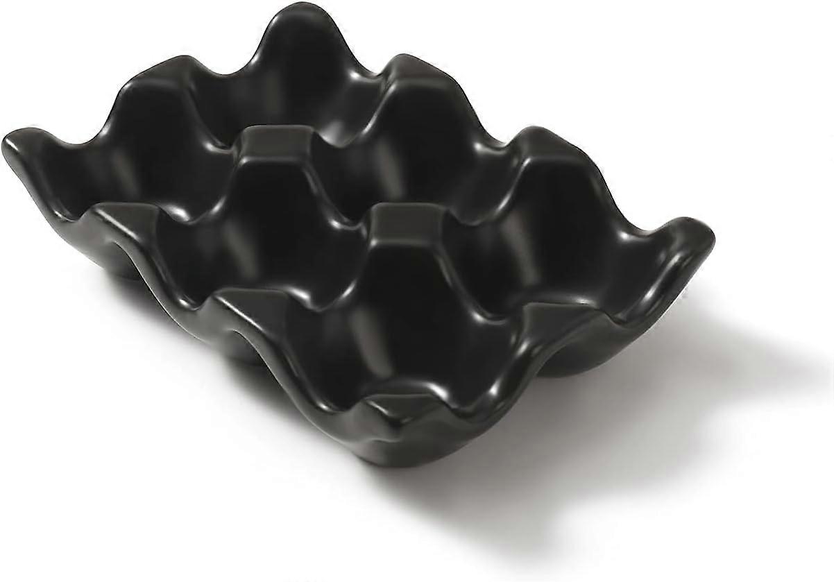 6 Cups Egg Tray Serveware, Eggs Dispenser, Egg Holder Set Kitchen Restaurant Fridge Storage Decorative Accessory