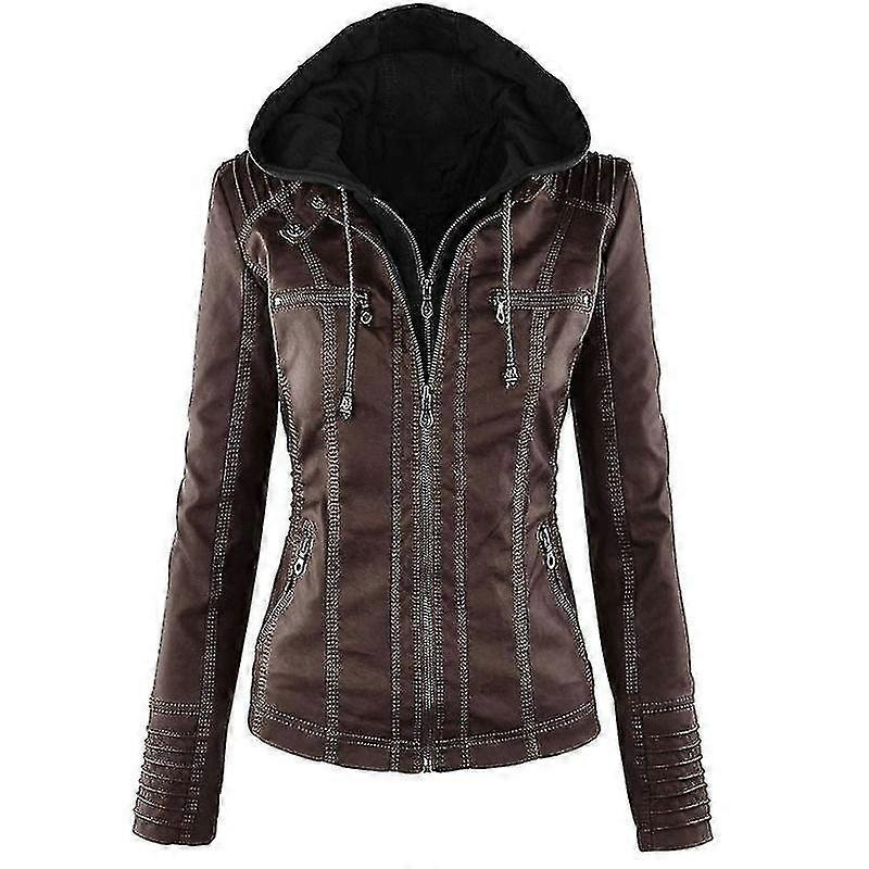 النساء جاكيتات دراجة نارية مقنعين بو راكب الدراجة النارية ملابس خارجية