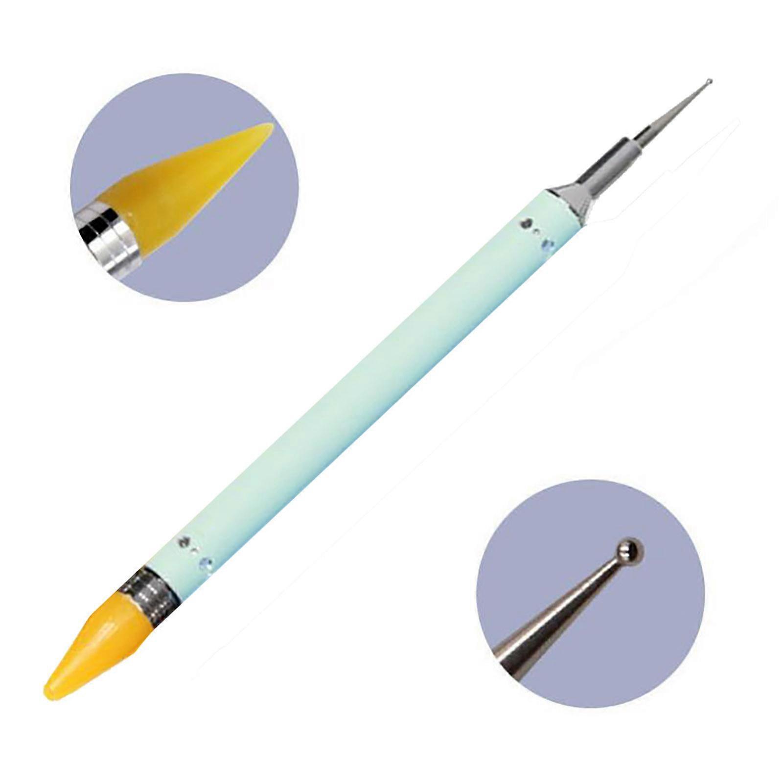 Nail Art Diamond Pen Barrel Double-headed Point Drill Pen Point Drill Tool Crayo