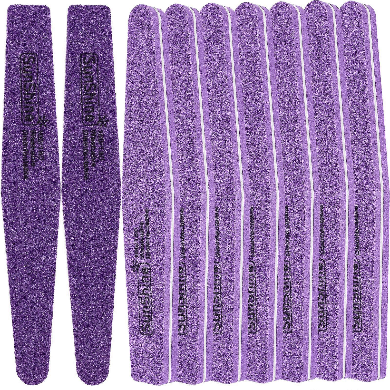 10 stuks nagelvijlen voor manicure pedicure spons nagelvijlen vinger nagelvijlen wasbare nagelvijlen