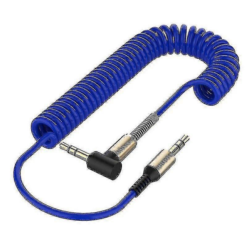 Audio Cable Jack 3.5mm Aux Cable 3.5 Mm Jack Speaker Cable, Bend Blue Color