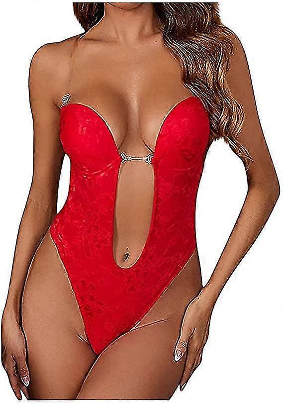 Women's Backless Shapewear Deep U Bodysuit For Low Back Dress