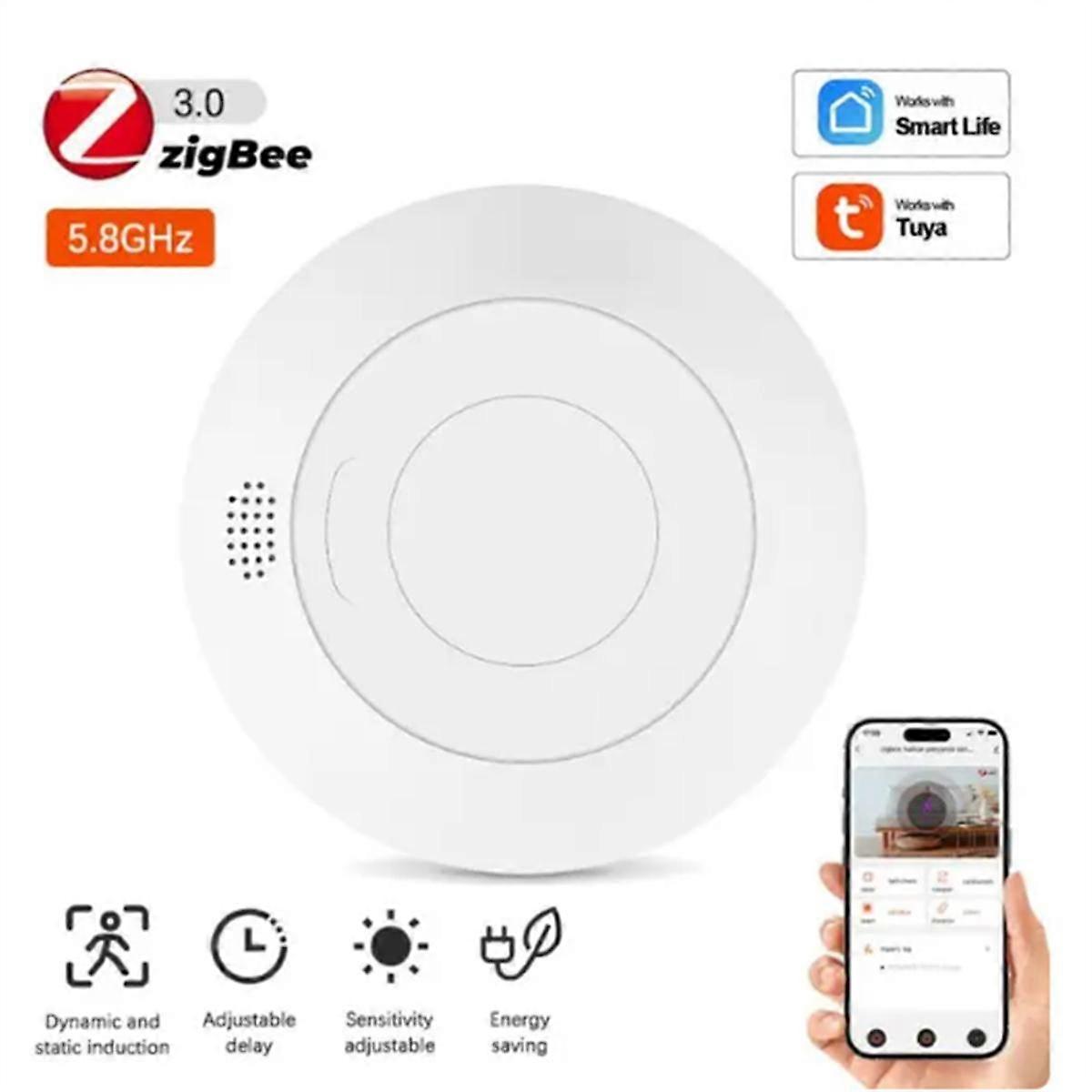 Mmwave Radar Smart Human Presence Sensor Pålidelig ydeevne Energibesparende nem installation Smart Life Zigbee Tuya (D)