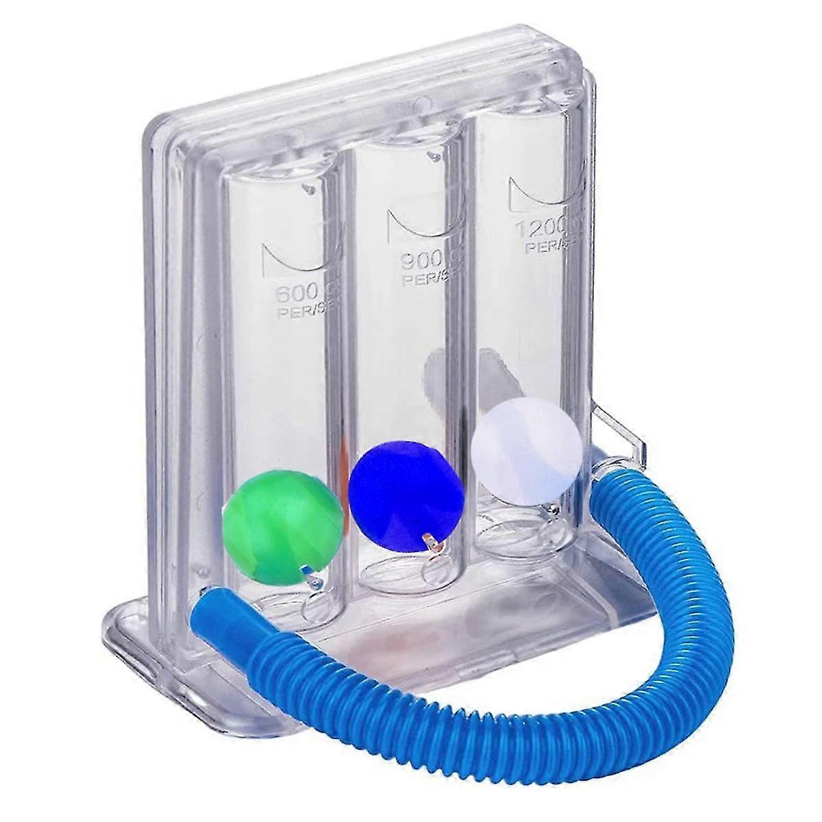 Breathing Trainer,Deep Breathing Lung Exerciser,Breath Measurement System - Washable & Hygienic,3 Ball