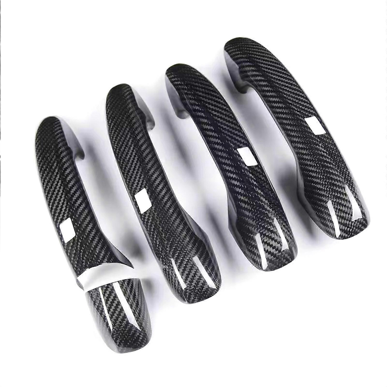 For Benz W205 C E S GLC GLE AMG Door Handle Cover w Sensor Carbon Fiber NEW