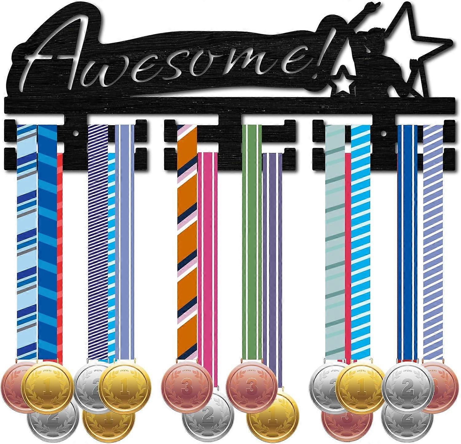 حامل الميدالية الرياضة الميدالية شماعات عرض رف خشبي مثبت على الحائط هوك الإطار 30+ سباق الفائز بميدالية عداء هدية كرة القدم لصديق الرجال Wom