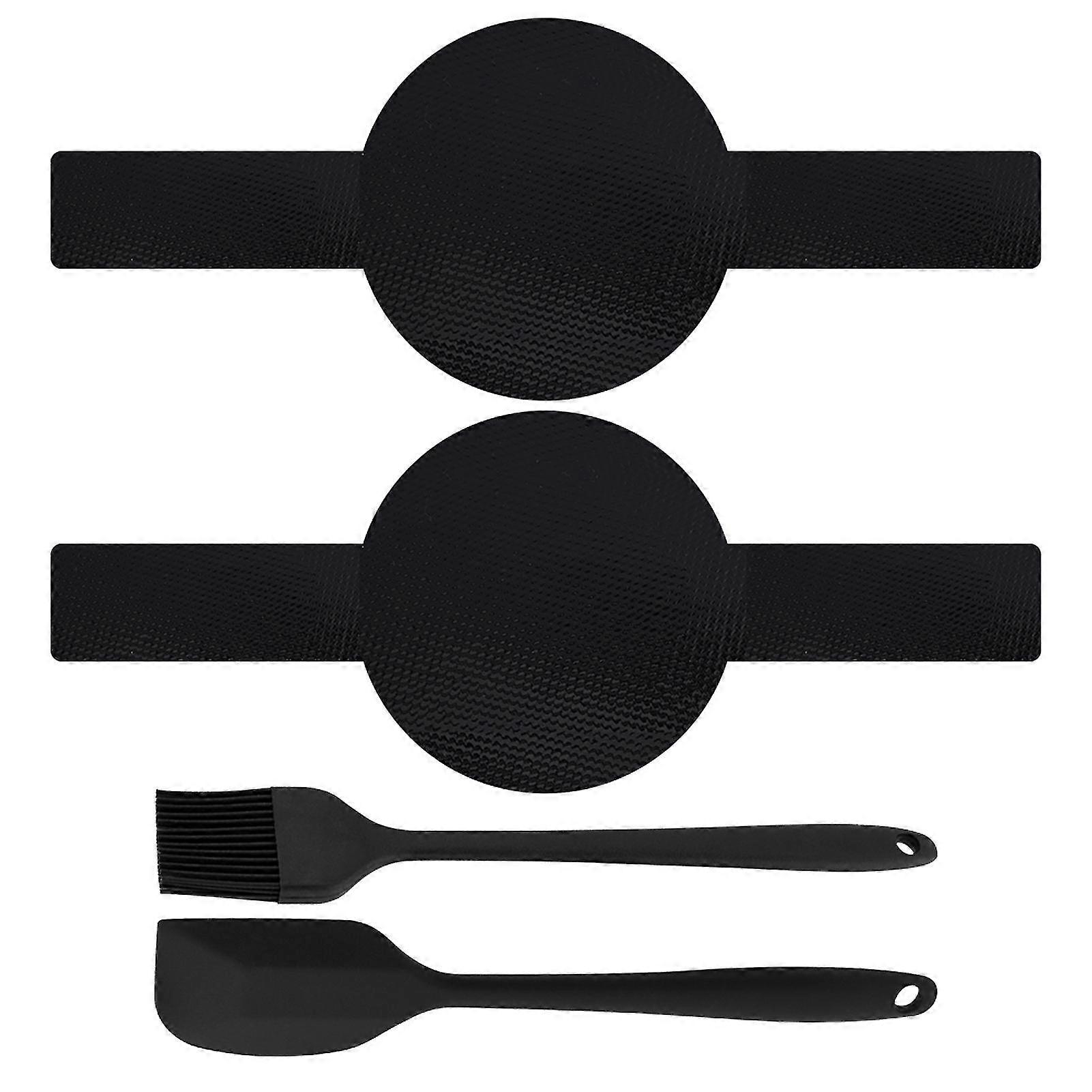 2pcs/set Scraper For Oven Kitchen Silicone Baking Mat Long Handle Bread Sling