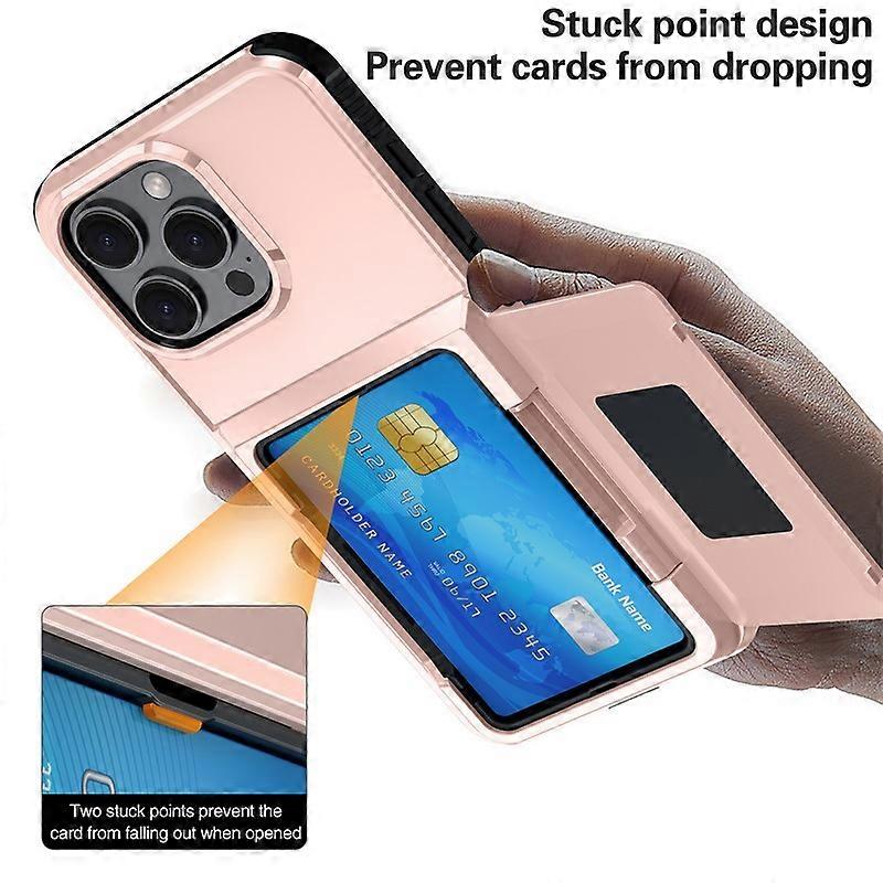 The New Product Applies To The Iphone16 Plug-In Phone Case 15promax 2-In-1 Clamshell Wallet Case Apple 14