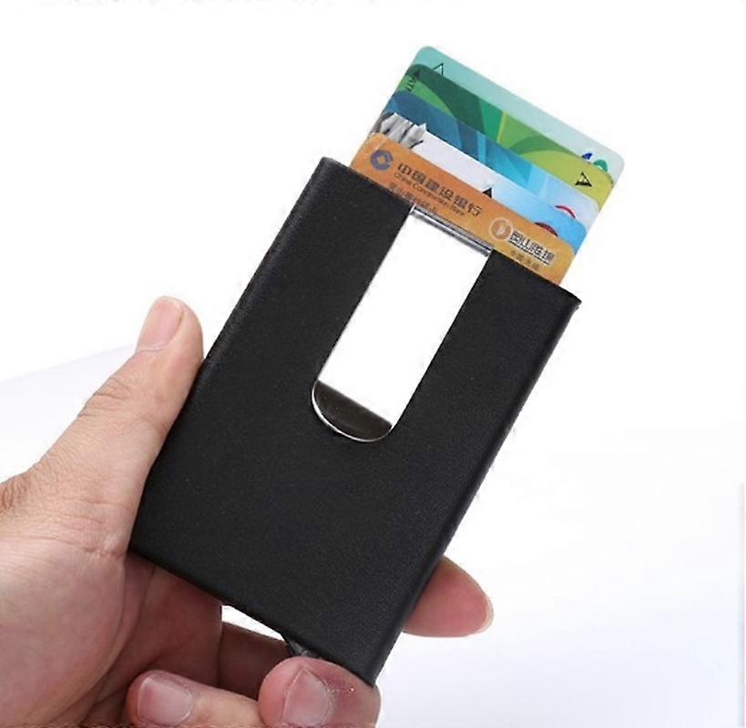 Credit Card Metal Wallet ID Aluminum Pocket RFID Anti Scanning Slim