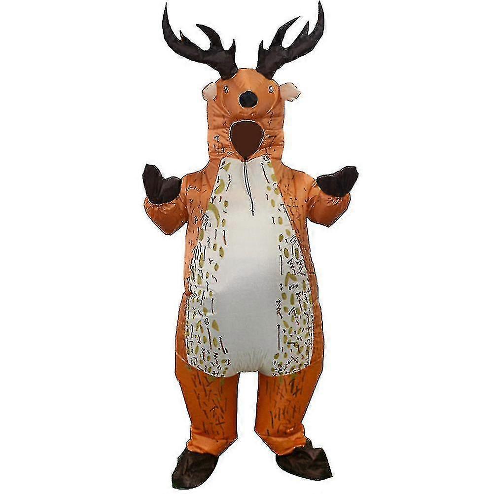 Mænd blæser oppustelig dragt oppustelig elgdragt oppustelig fancy rensdyr jumpsuit