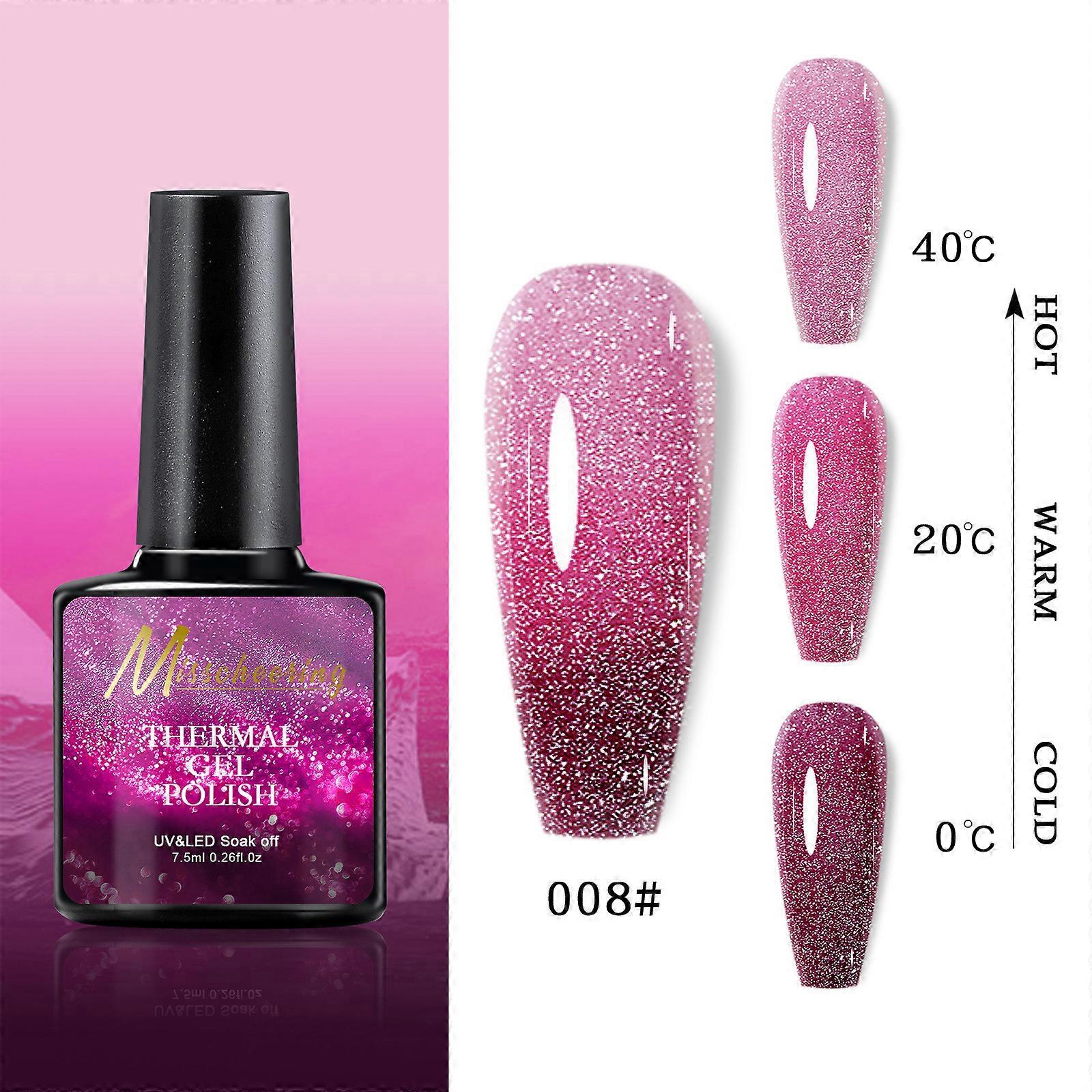 Gradient Nail Temperature Change Broken Diamond Nail Polish Glue Changes With Temperature