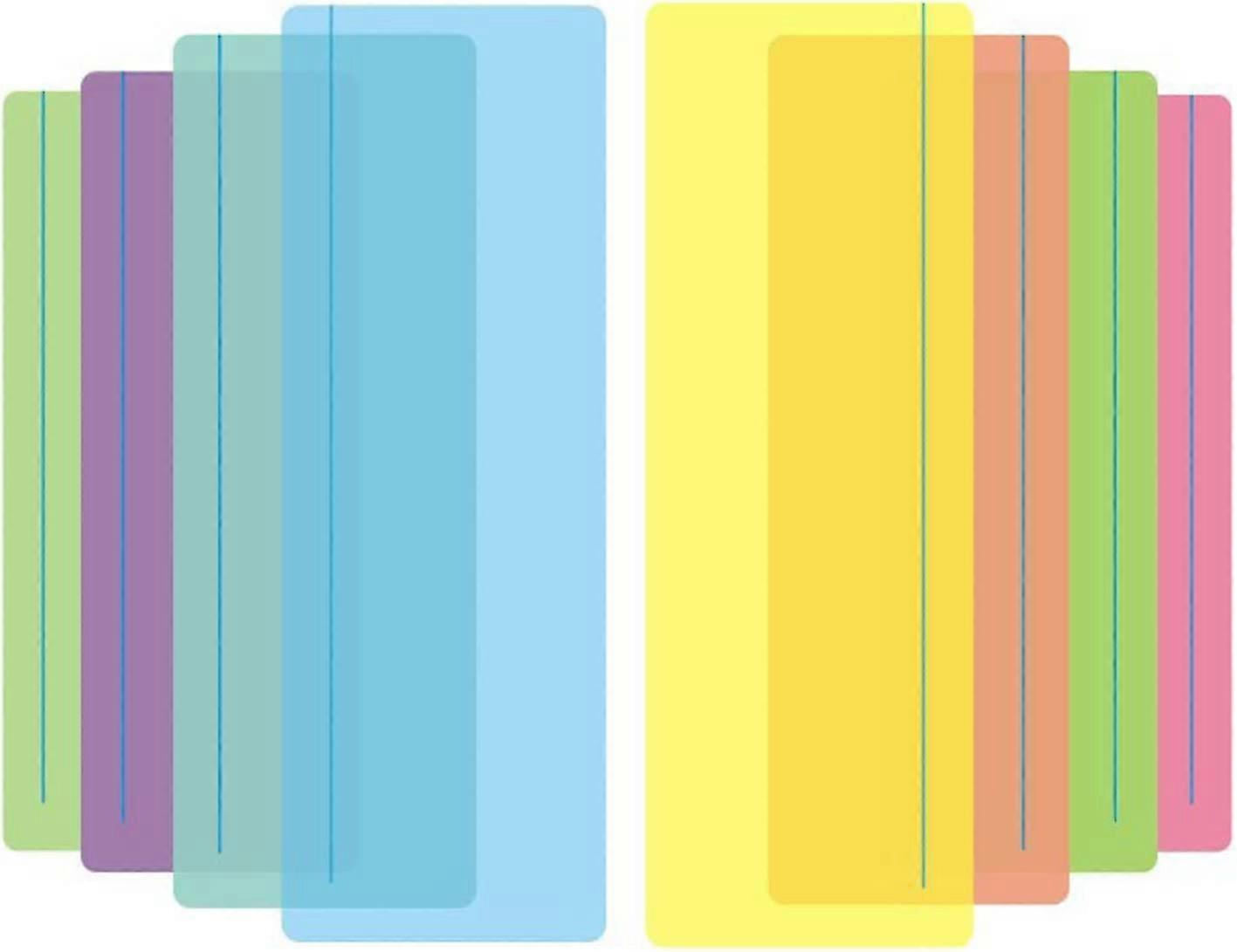 Guided Reading Highlight Strips, Dyslexia Overlay Ruler Reading Rulers Colored Overlay Reading Tracking Rulers For Dyslexia And Adhd To Reduce V