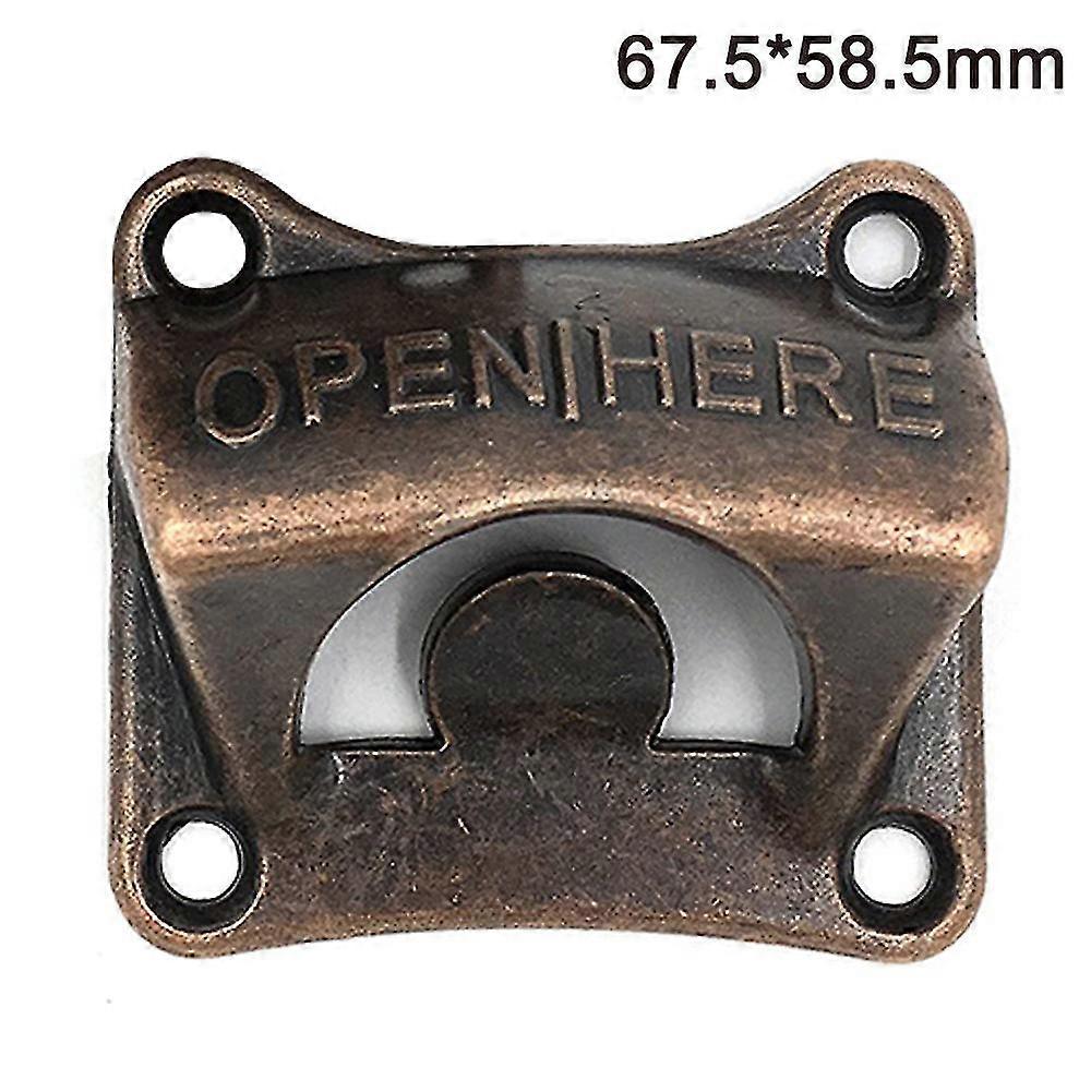 1pcs Bottle Opener Wall Mounting Wall Bottle Opener Wall,red Copper