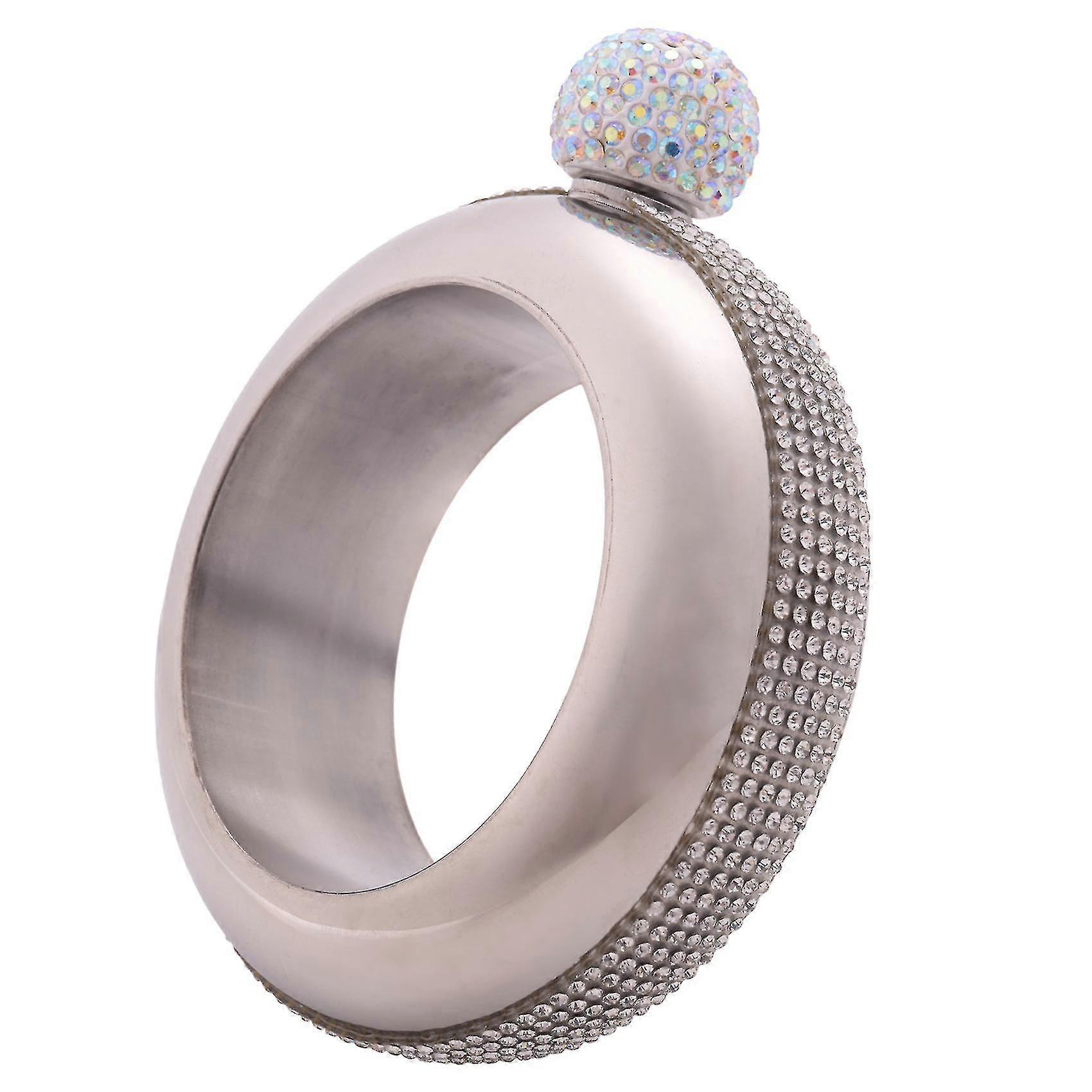 Stainless Steel Bracelet Flasks Portable Wine Bottle,silver