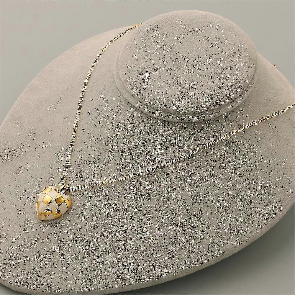 Love Checkerboardnecklace Simple Retro (white)