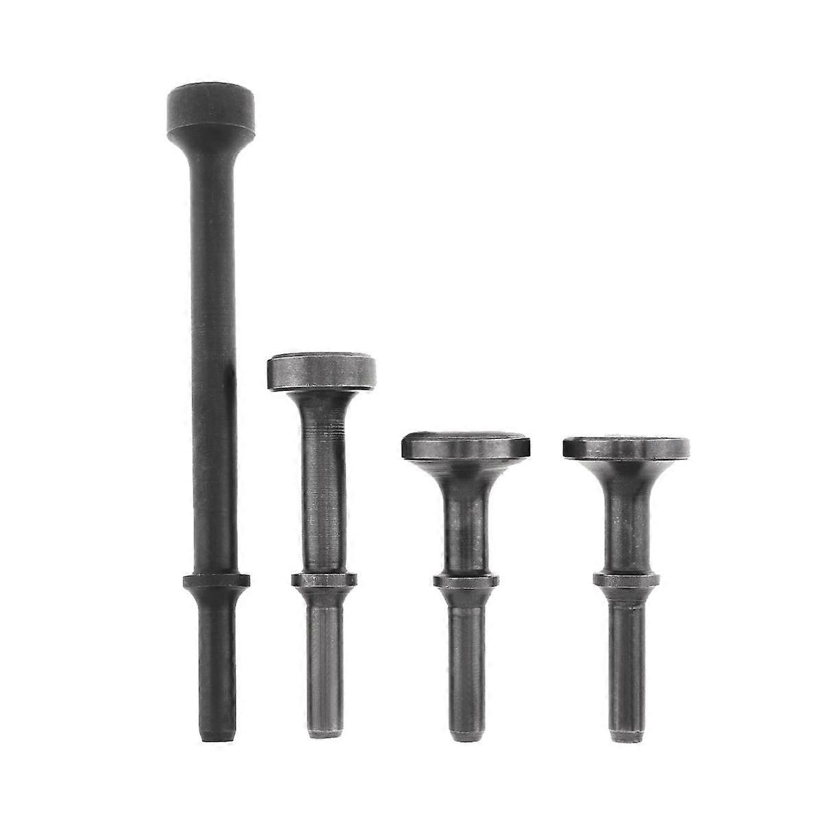 4Pc Air Hammer Head Air Chisel Hard Steel Solid Impact Hammer Head Support Pneumatic Tool for Knock