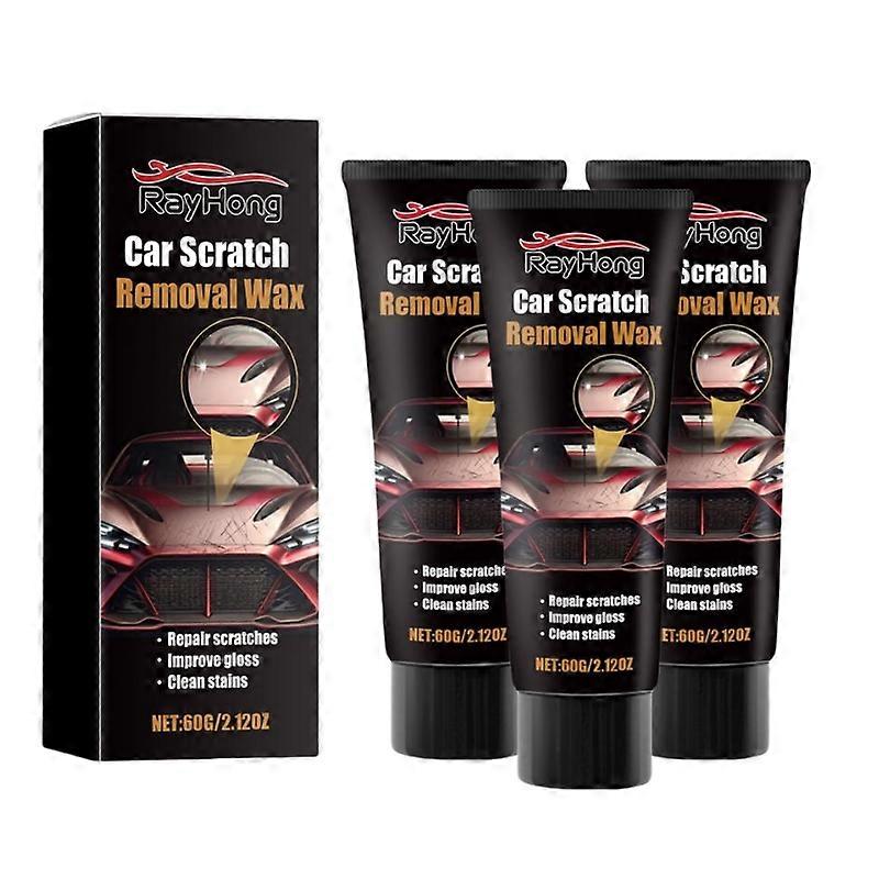 3x Car Scratch Repair Paste Professional Scratch Remover Paste 120ml