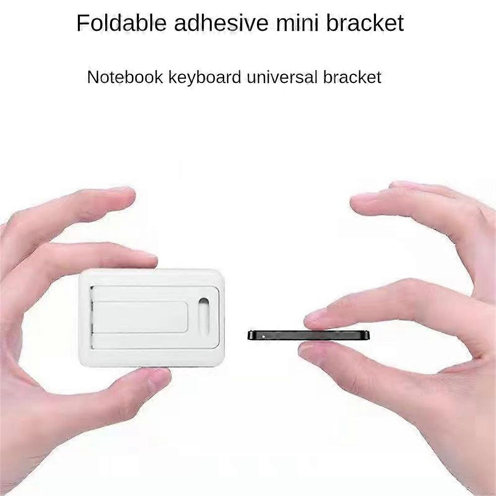 Black Folding Mobile Phone Stand Plastic Keyboard Mount Heat Dissipation Notebook