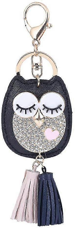 Keychain, Owl Animal Pom Pom Keychain Charm