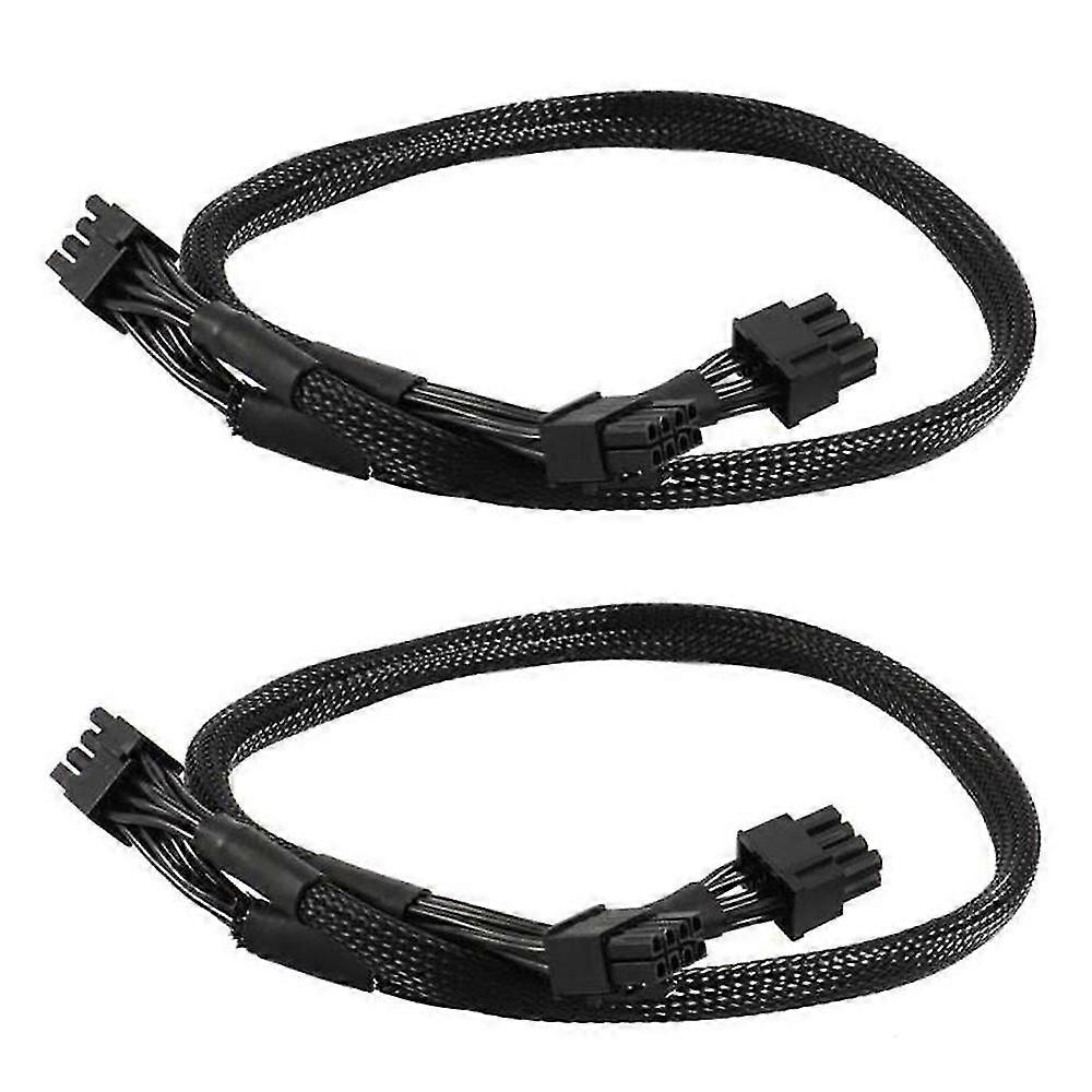 2pcs Psu 8pin To Dual 8pin(6+2) Pin Pcie Modular Power Supply Cable For Supernova G2 G3 P2 T2 Gs 65