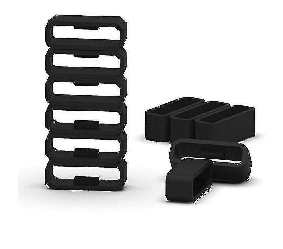 Soft Silicone Rings For Fenix 5 5x 5s Silicone Replacement Band-color20mm Black-10 Pack