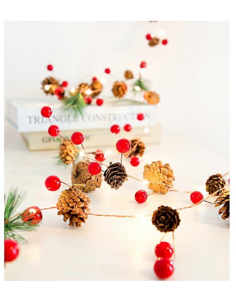 1pc Christmas Garland with String Lights