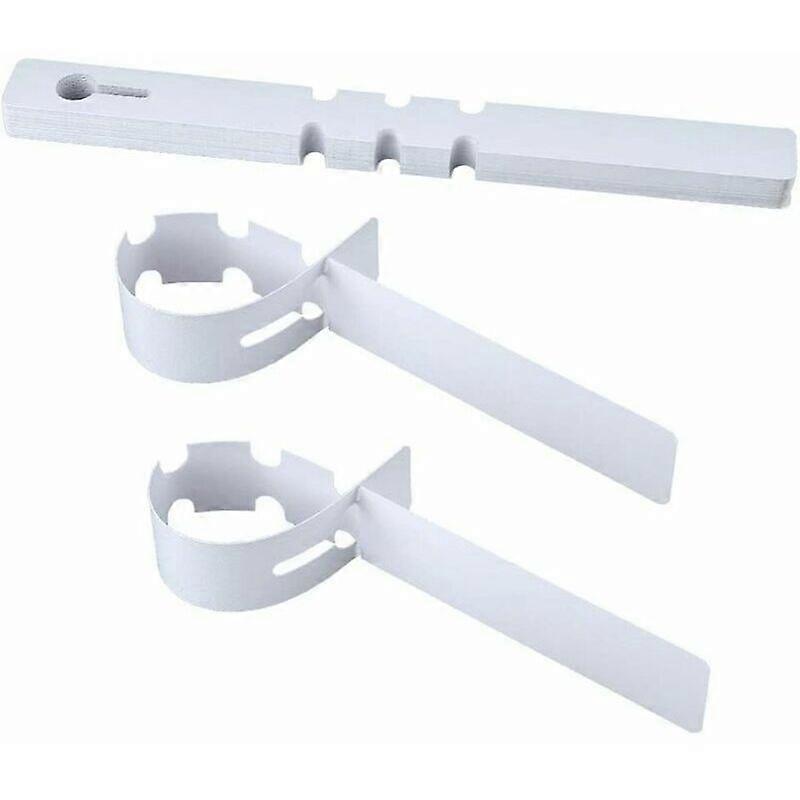 200PCS Plastic Tree Labels Plant Labels 2x20cm Wrap Around Hanging Garden Markers (White)