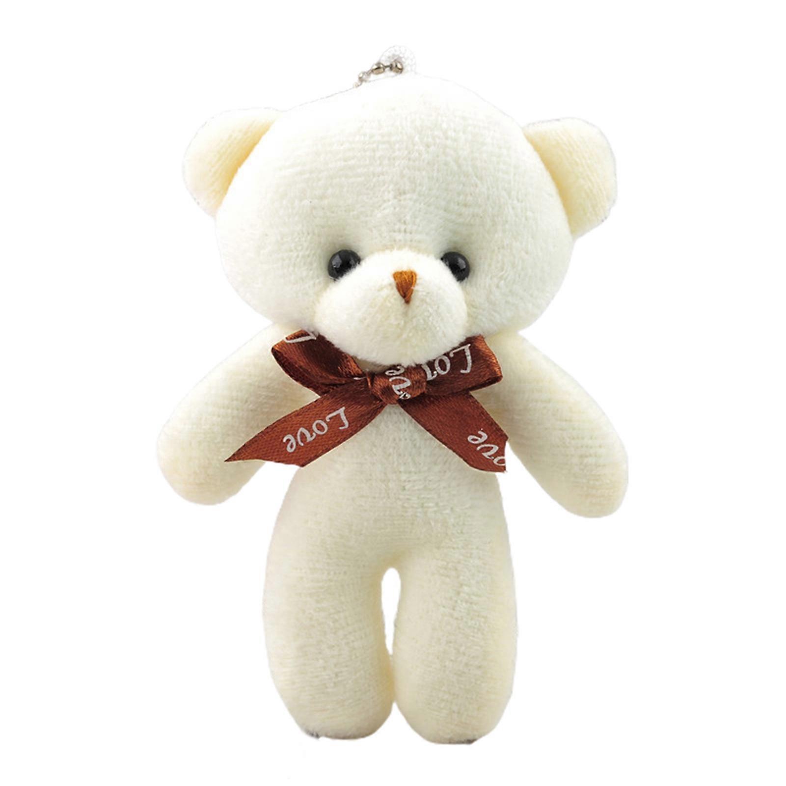 Plush Pendant Bear Shape Cute Face Lovely Mini Plush Conjoined Bear Toys Pendant Birthday Gift KAESI