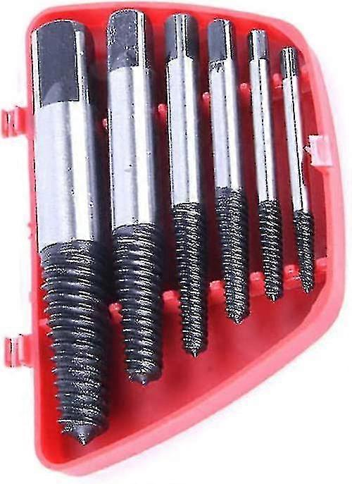 Broken Screw Extractor Multi Slotted Screw Extractor Kit Stainless Steel Broken Screw Extractor Easy To Take Off(6pcs) Hy