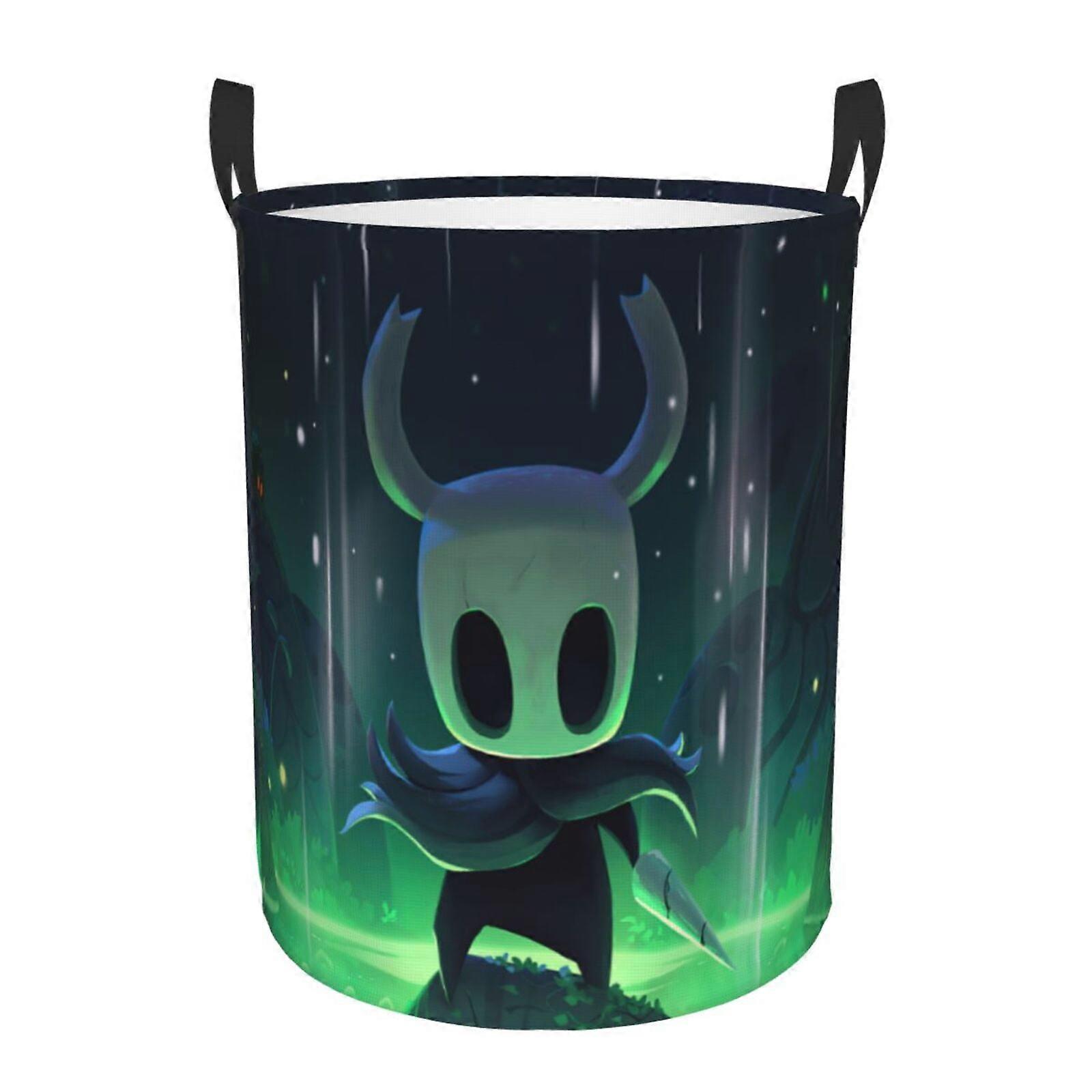 Hollow Knight 3d Graphic Flame Laundry Basket Fire Flame Clothes Hamper Storage With Handle-SYS29392
