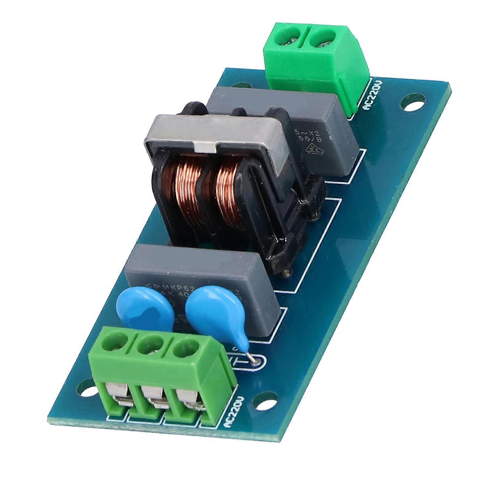 2Pcs EMI Filter Module Low Frequency Signal Enhancement Tool Reduce Noise Filtering Board 220V