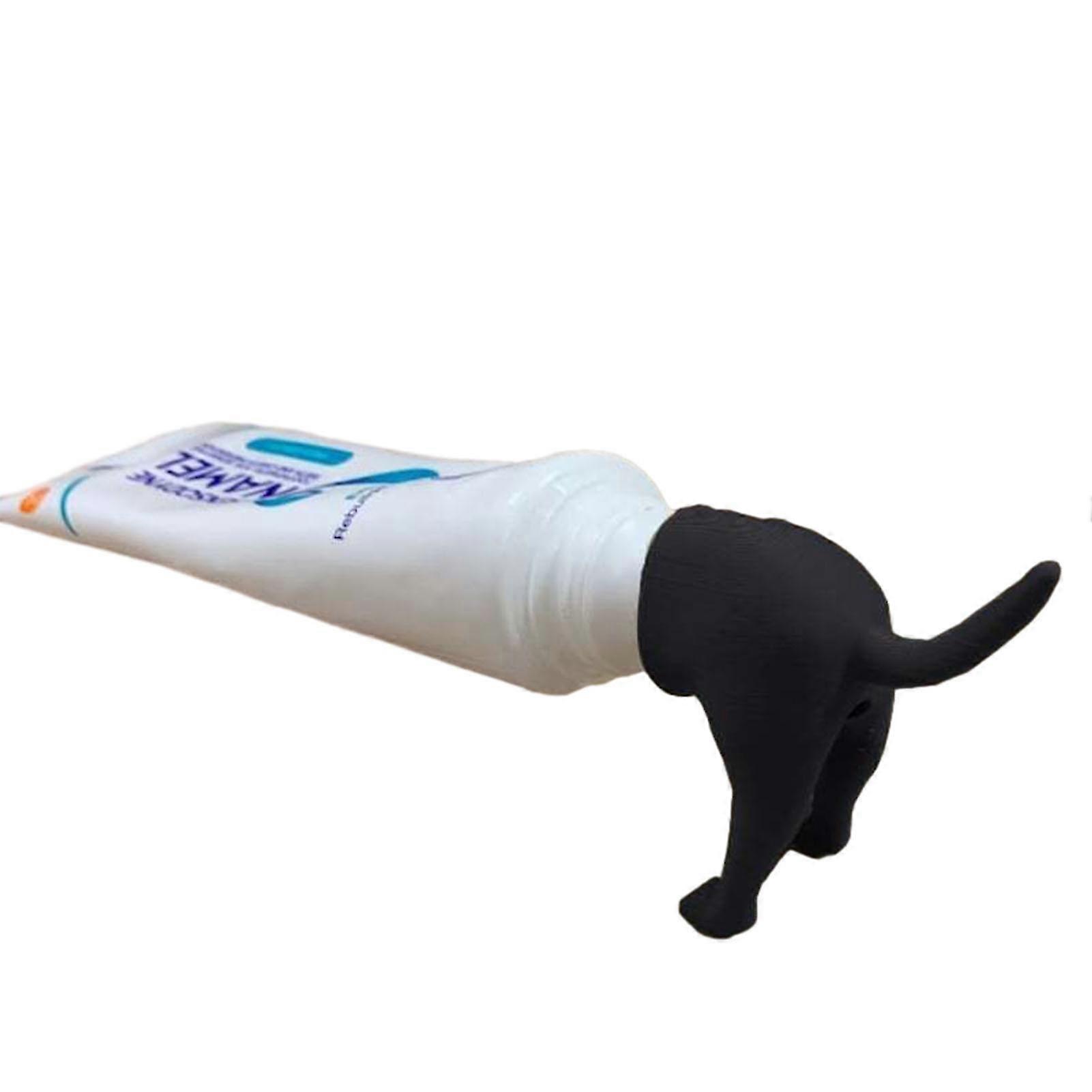 Cute Puppy Pooping Toothpaste Cover Dustproof Resin Toothpaste Squeezer For Most Toothpaste