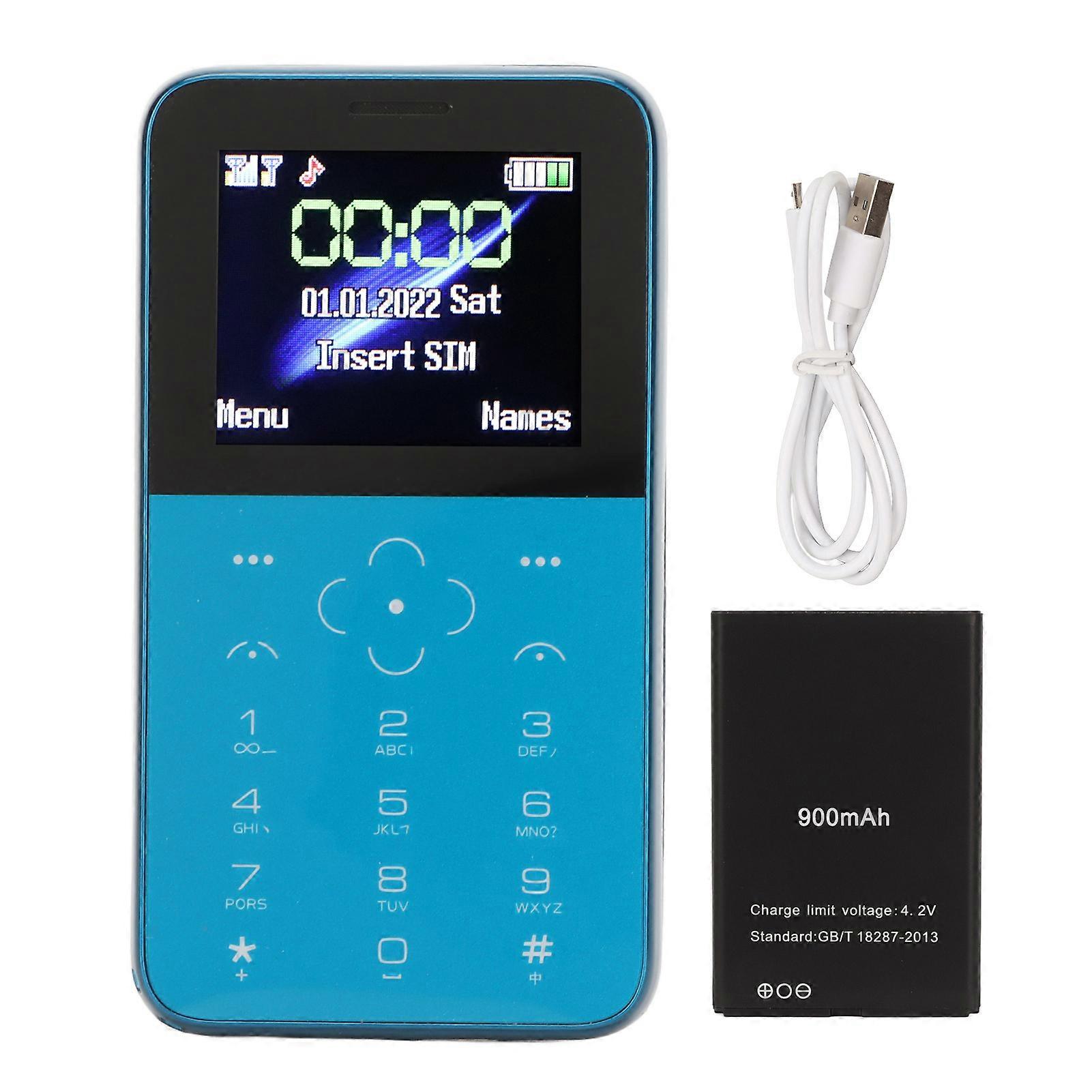 SOYES S10Pミニカード携帯電話超薄型小型ポータブルバックアップキーボード携帯電話子供子供学生青