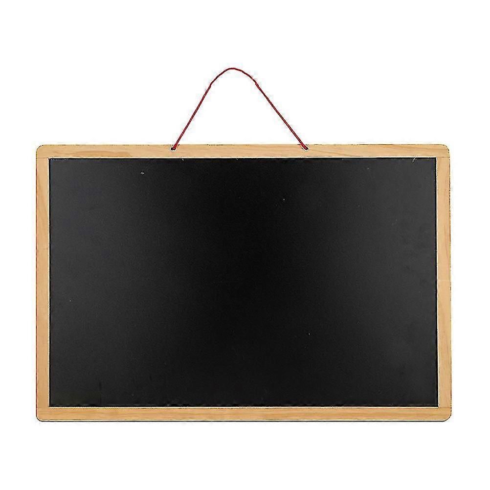 1pc Double-sided Blackboard Whiteboard Practical Wooden Writing Chalkboard