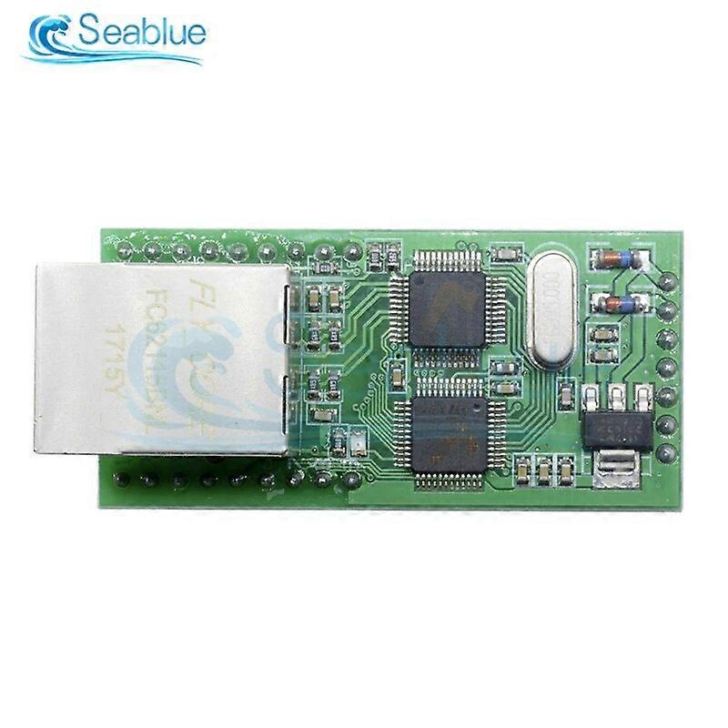 1 stk Ethernet TTL RS232 seriell TTL til TCP / IP RJ45 omformer overføringsmodul 3.3V eller 5V støtte automatisk MDI / MDIX