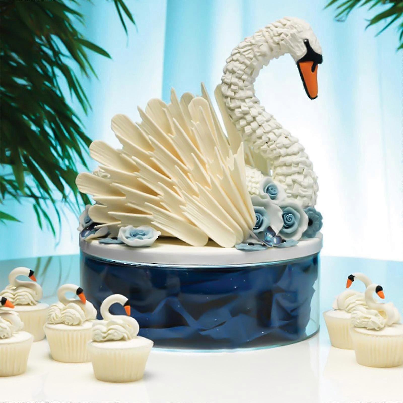 Acryl-Kuchenaufsätze Blanko – 15 Stück, Transparent & Sechseckig, Zum Selbstgestalten