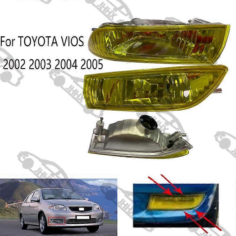 Compatible Suitable For Vios 2002 2003 2004 2005 Fog Lamp Front Bumper Lamp Yellow/White