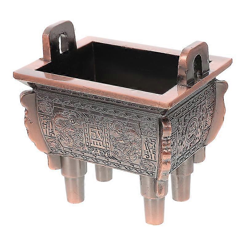 1pc Retro Tripod Incense Burner Square Tripod Incense Burner Delicate Aroma Stove