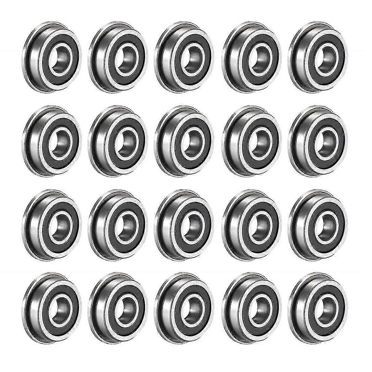 20pcs F695-2rs που αντέχει 5x13x4mm φλαντζωτός μικροσκοπικός βαθύς ένσφαιρος τριβέας F695rs αυλακιού συμβατός με το Β
