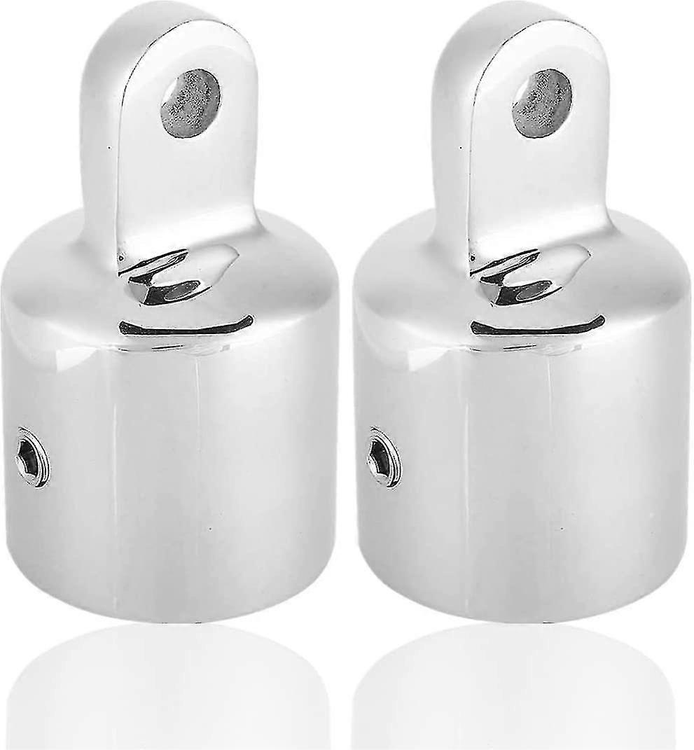 2pcs Eye End For Marine Boat Bimini Top Yacht Awning Connecting Cap Fitting Deck Hardware 7/8"