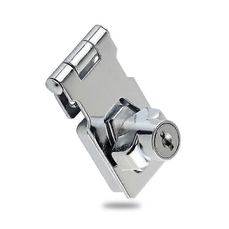 Lockable Hasp - Security Hasp for Drawer Cabinet Locks - Padlock Hasp Lock Cam Lock Gate Latch Lock With Screws