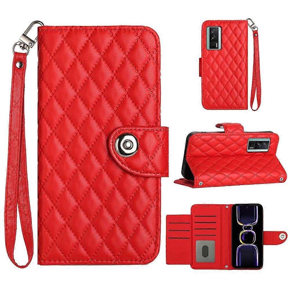 Rhombic PU Case For Xiaomi Poco F5 Pro / Redmi K60