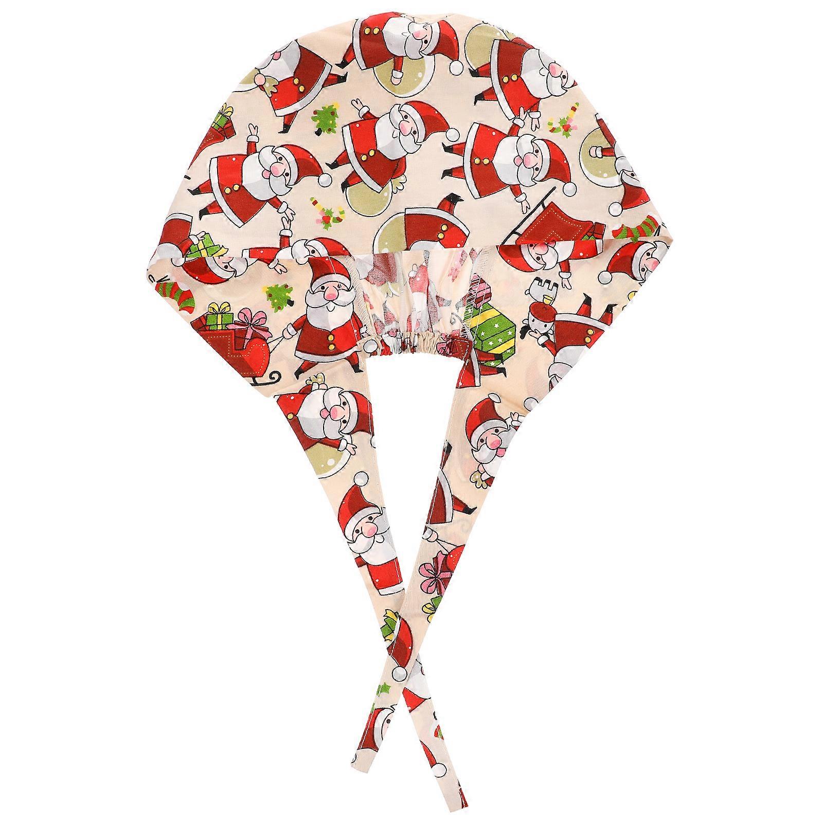 1Pc Cotton Christmas Printed Operating Unisex Lace-up Working (S07)
