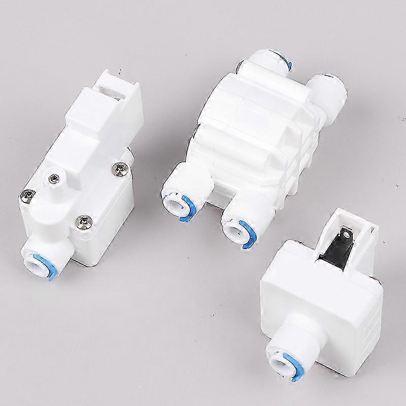 4 Way RO Auto Shut-Off Valve Switch 1/4 Water Purifier Reverse Osmosis System-Good