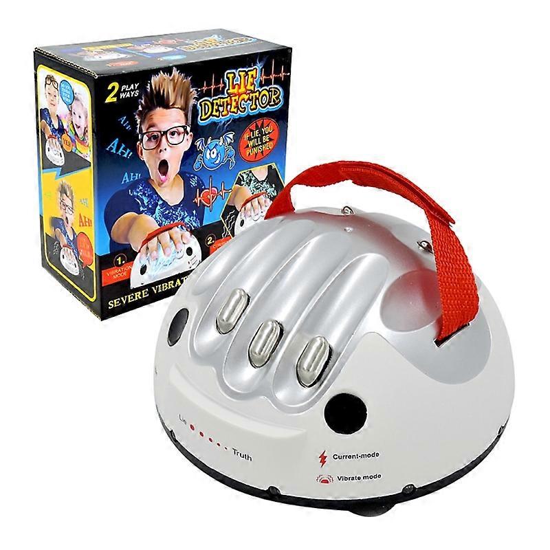 Silver Unbrand Electric Shock Lie Detector Shocking Liar Truth Party Game Consoles For Party Size 3