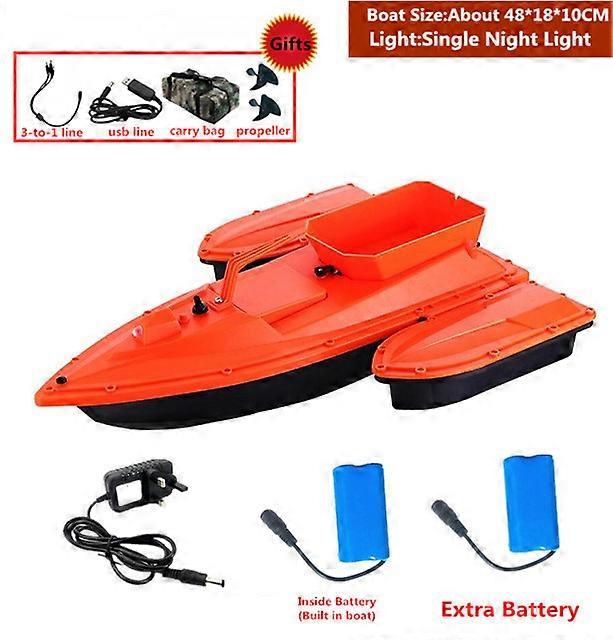 Free Bag Fixed Speed Cruise Function Remote Control RC Fishing Bait Boat 2 Motors 500M RC Nest boat finder With Dual Night Light