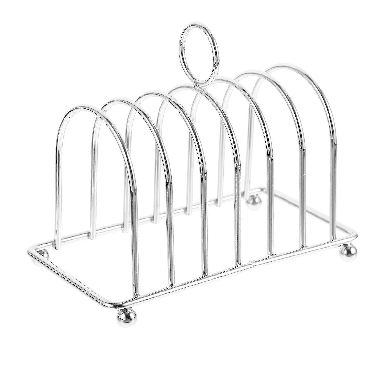 Toast Rack Metal Slice Bread Rack Desktop Slice Toast Stand Kitchen Gadget