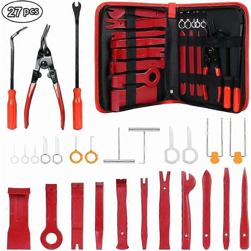 Trim Removal Tool, 27PCS Auto Mechanic Tools, Panel Trim Tools, Auto Panel Removal Tool, Car Radio, Accessories, Door, Car Dashboard