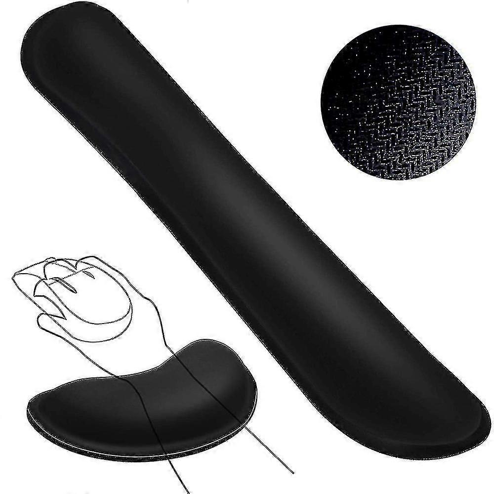 Computer Keyboard And Mouse Pad Support Memory Foam Set Easy Typing